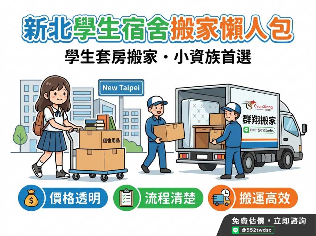 新北學生宿舍搬家懶人包